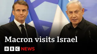 French President Macron visits Israel in solidarity visit – BBC News