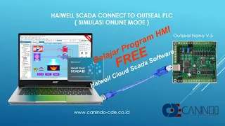 Haiwell Scada to Outseal PLC (Online Simulasi)