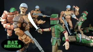 TMNT NECA Crooked Ninja Turtle Gang And Rock Soldier Review Fred Wolf Teenage Mutant Ninja Turtles