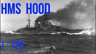 Судомодели. HMS HOOD. Линейный крейсер "Худ" (Ретро).