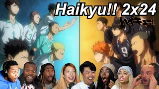 Haikyu!! 2x24 Reactions | Great Anime Reactors!!! | 【ハイキュー!!】【海外の反応】