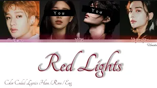stray kids (스트레이 키즈) - Red Lights (3members ver./ karaoke ver.) {color coded lyrics Han_Rom_Eng