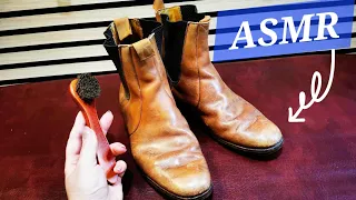 [ASMR] - RELAXING Chelsea Boots POLISHING SOUNDS #asmrnotalking