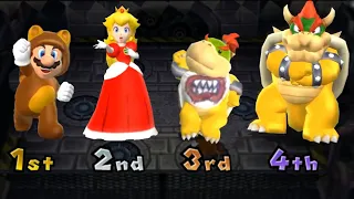 Mario Party 9 Minigame - Mario Vs Peach Vs BowserJr Vs Bowser