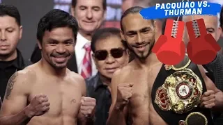 BT: Manny Pacquiao at Keith Thurman, pasok sa final weigh-in