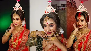 | Bridal Makeup |Bengali Bridal Makeup Tutorial Step By Step💄|Affordable Products| Arpita Mukherjee💄