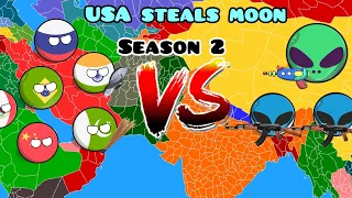 USA steals moon Season 2 | All parts | Full Story | Countries In a Nutshell | #countryballs #video