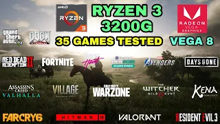 Ryzen 3 3200G (Vega 8) Gaming Test ! 2021