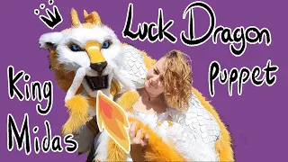 How I made King Midas the Luck Dragon Puppet - reveal video!