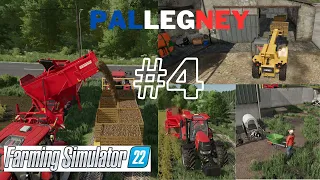 HARVESTING POTATOES AND CLEANING THE COW STABLE | #04 PALLEGNEY | FARMING SIMULADOR 22