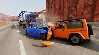 Realistic Truck and Car Crashes #04 - BeamNg Crashes - BeamNG Drive