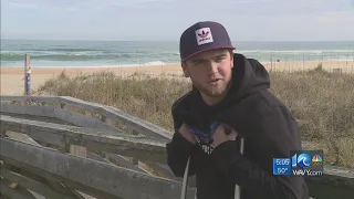 OBX surfer survives getting bitten by a shark