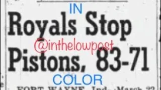 Rochester Royals @ Ft. Wayne Pistons 22 March 1953 NBA Western Division Semifinal Game 2 IN COLOR