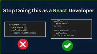 Stop Doing this as a React Developer | useEffect Mistakes Every Junior React Developer Makes