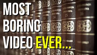 Is THIS the most boring video ever made? | British man reads encyclopedia | Boring video for sleep