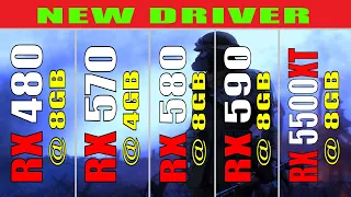 RX 480 vs RX 570 vs RX 580 vs RX 590 vs RX 5500XT || NEW DRIVER || PC GAMES TEST ||