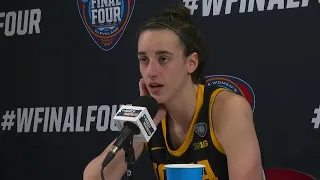 'I know this is the end': Caitlin Clark talks after NCAA title game