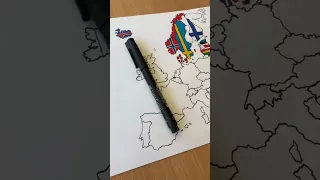 Ireland in my Europe map - Drawing Europe map