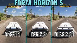 Forza Horizon 5 - XeSS vs DLSS vs FSR - RTX 3070 - 1440p - (XeSS tested with RTX 3070)