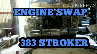 1983 Chevy van engine swap. 383 stroker