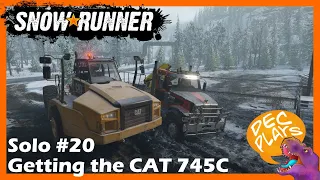 Snowrunner - Solo Hardcore - Getting the CAT 745C! - #20