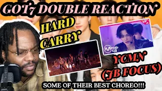 GOT7 DOUBLE REACTION | Got7 - Hard Carry MV & Got7 - You Calling My Name [JB Focus] (REACTION)