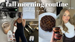 6AM FALL MORNING ROUTINE 🍁 productive & healthy habits that set my day up for success!
