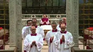 Cardinals cast their first ballot for a new pope
