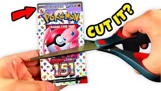 Did I Just Cut The RAREST Pokemon Cards From 151..?! (FLIP IT OR RIP IT CHALLENGE)