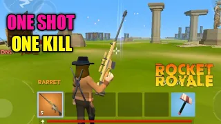 Rocket Royale ONE SHOT ONE KILL BEST SNIPER - Android gameplay #26