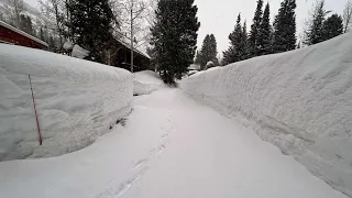 Homes in Brighton, Utah buried after getting over 500 inches of snow with more on the way