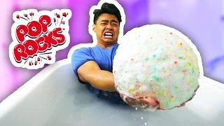 DIY GIANT POP ROCKS BATH BOMB!