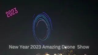 New Year 2023 Amazing Drone show Countdown @Gwangalli Marvelous Drone Light Show.