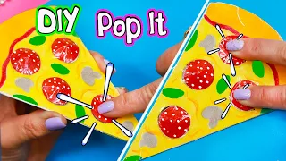 DIY Pop it ПИЦЦА ИЗ БУМАГИ своими руками! DIY Fidget toy pizza pop it paper