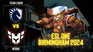 Team Liquid проти Heroic | Гра 3 | ESL One Birmingham 2024 - Playoffs