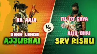 Ajju bhai vs Srv rishu  😰 1vs1 with babli gangestar #freefire #gaming #gamer #morning #nonstopgaming