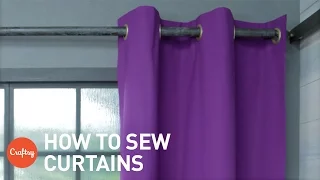 How to sew curtains: Easy grommet style (with free pattern) | Craftsy Sewing Tutorials