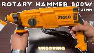 Ingco Rotary Hammer 800w 26mm | Unboxing | Mughaltools