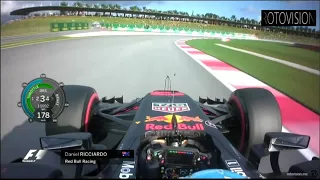 Ricciardo onboard - Q3 Last Lap - Malaysia 2017