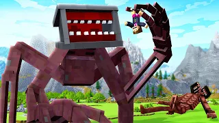 BIG SIREN: MAIOR SIREN HEAD ME ATACOU NO MINECRAFT !! AVENTURA COM MONSTROS