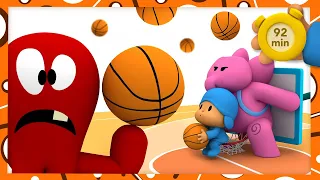 🏀 POCOYO AND NINA - Let's Play Basketball [92 min] | ANIMATED CARTOON for Children | FULL episodes