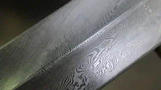 Forging two twisted bar Damascus daggers, part 2.