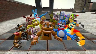 HYPER MEGA SPARTAN KICKING FNAF SECURITY BREACH ANIMATRONICS in Garry's Mod! FNAF SB!Freddy's