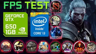 FPS TEST GTX 650 1GB in 2022  (DOTA/WOT/CSGO/MINECRAFT/GTA/GI/WITCHER) timecode