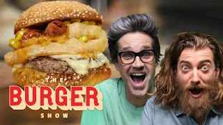 Rhett and Link Taste Test Fast-Food Burger Mashups | The Burger Show