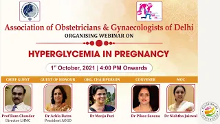 AOGD Webinar on Hyperglycemia In Pregnancy | 1st October 2021
