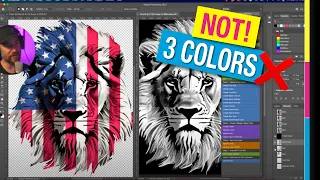 How to Separate and Screen Print Simulated Process Properly!  ❌ Not a 3 Color Print 🤔