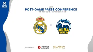 Post-game Press Conference | Real Madrid - Alba Berlín