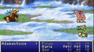 Final Fantasy II Dawn of Souls Solo Maria Boss Run #2 Adamantoise