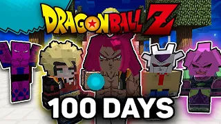 We Spent 100 Days in Dragon Ball Minecraft [5 Friends]